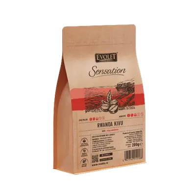 Cafea boabe Pwanda Kivu, 200g, Evolet