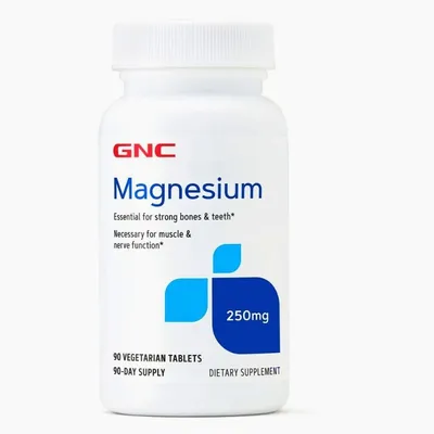 Magneziu 250 mg, 90 tablete, GNC