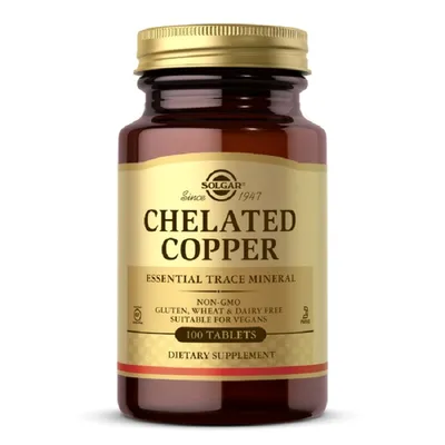 SOLGAR CUPRU CHELAT 100 TABLETE