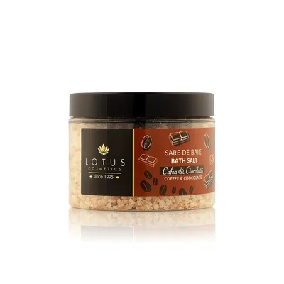 Sare de baie cu aroma de cafea & ciocolata, 600g, Lotus Cosmetics