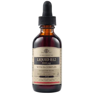 Vitamina B12 lichida sublinguala 2000mcg, 59ml, Solgar