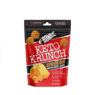 Krunch-Bullete crocante cu aroma de branza ceddar, 50g, FBOMB