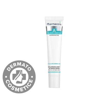 Crema hidratanta cu acid hialuronic in apa Hyaluro-Sensilium A, 40ml, Pharmaceris