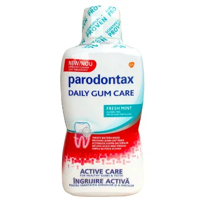 Parodontax Apa de Gura Daily Gum Care Fresh Mint, 500 ml, Glaxosmithkline Consumer Healthcare RO