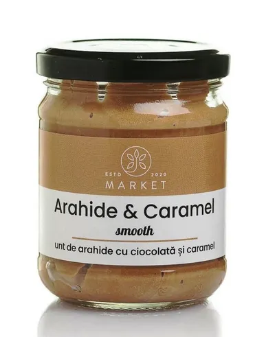Unt de Arahide cu Ciocolată și Caramel, 170 g, Bio-Market