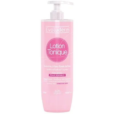 Lotiune tonica pentru ten sensibil, 500ml, Evoluderm