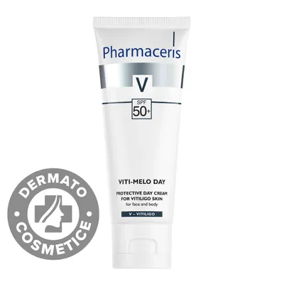 Crema de zi protectoare vitiligo pentru ten si corp Vita-Melo V, 75ml, Pharmaceris