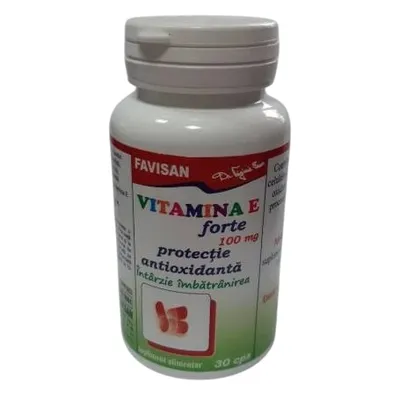 Vitamina E Forte, 100 mg, 30 capsule, Favisan