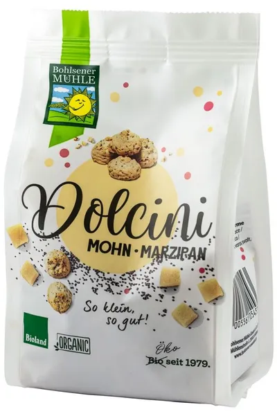 Biscuiti bio cu mac si martipan, 125g, Bohlsener Muhle