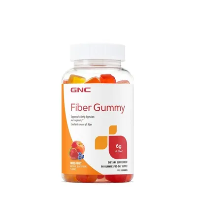 GNC JELEURI CU FIBRE CU AROMA DE FRUCTE ASORTATE 90 JELEURI