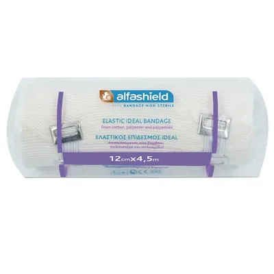 Bandaj elastic, 12 cm x 4.5 m, 1 bucata, Alfashield
