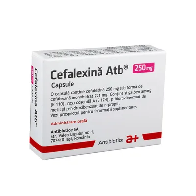 Cefalexin 250 mg x 20 caps. IS
