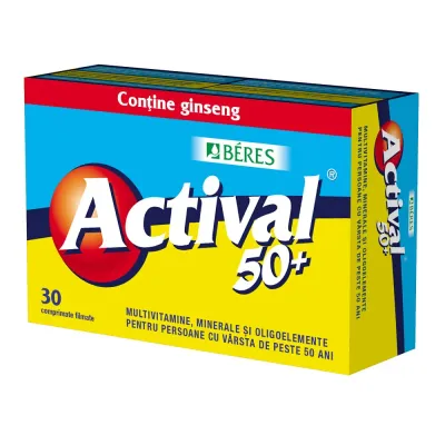 Actival 50+, 30 comprimate filmate, Beres