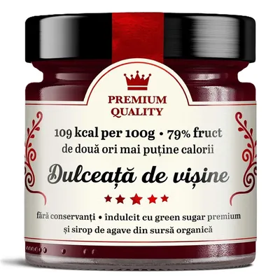 Dulceata de visine Secretele Ramonei, 250 g, Laboratoarele Remedia