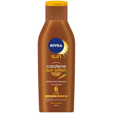 Lotiune de plaja Sun cu extract de caroten SPF 6, 200ml, Nivea