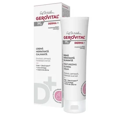 Crema hidratanta calmanta H3 Derma+ – 50 ml, Gerovital