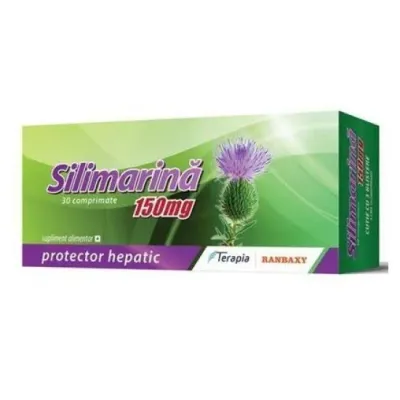 Silimarina 150 mg, 30 comprimate, Terapia