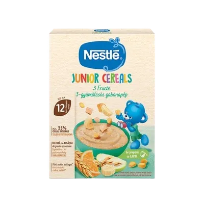 Cereale 3 Fructe, de la 12 luni, 200g, Nestle Junior