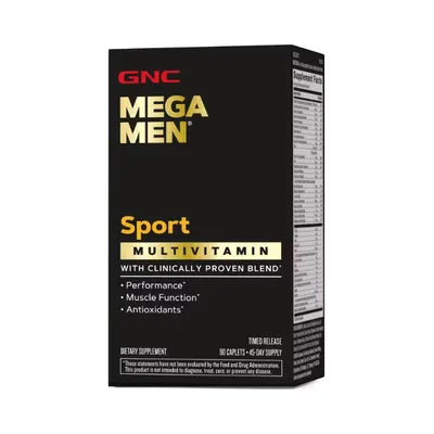Complex de multivitamine pentru barbati Mega Men® Sport, 90 tablete, GNC