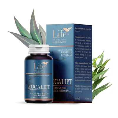Eucalipt capsule cu uleiuri esentiale, 30 capsule, Bionovativ