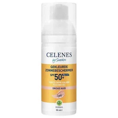 Fluid colorant cu protectie solara Dry Touch SPF 50+ Herbal, 50ml, Celenes
