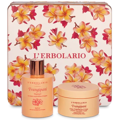 L'Erbolario Pachet Frangipani Gel de dus 300ml + Crema de corp 200ml