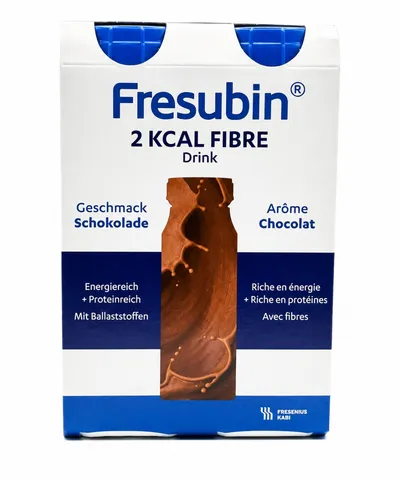 Băutură Fresubin 2 kcal Fibre Drink cu Aromă de Ciocolată, 4 x 200 ml, Fresenius Kabi