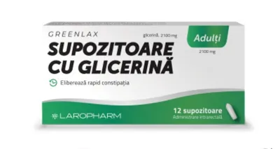 SUPOZITOARE CU GLICERINA ADULTI 12 SUPOZITOARE LAROPHARM