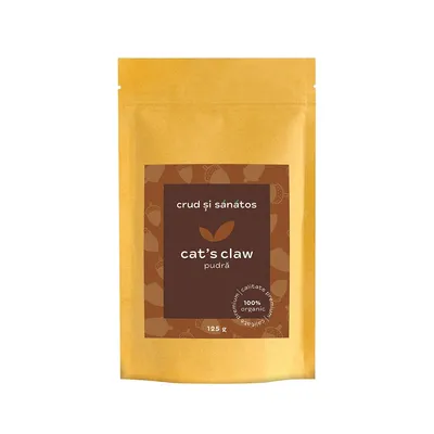 Pudra de gheara matei bio, 125g, Crud si sanatos