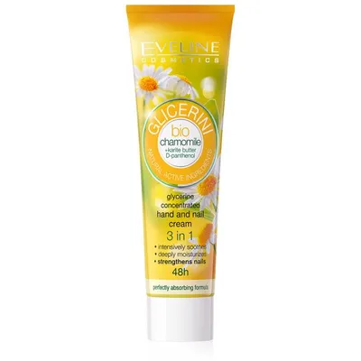 Crema pentru maini si unghii cu glicerina si musetel, 100ml, Eveline Cosmetics