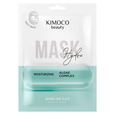 Masca tip servetel hidratanta cu complex de alge Beauty, 23 ml, Kimoco