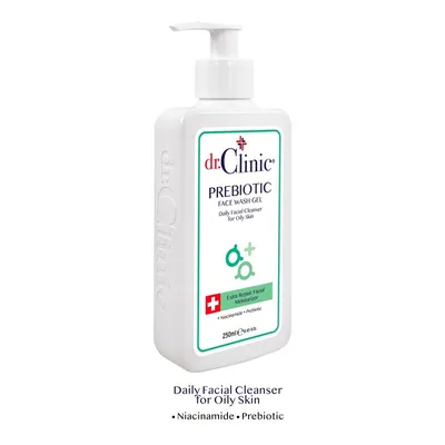GEL DE CURATARE FACIALA CU PREBIOTIC PENTRU TEN GRAS 250ML DR CLINIC