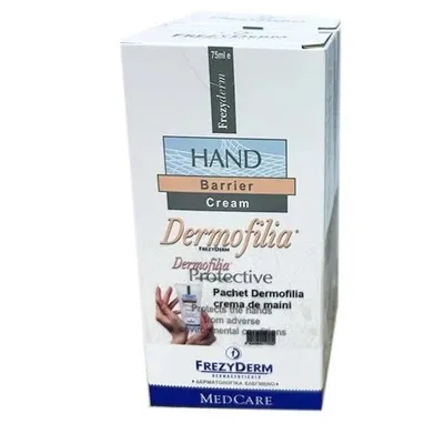 Pachet Crema protectoare pentru maini Dermofilia, 75ml, 2 bucati, FrezyDerm