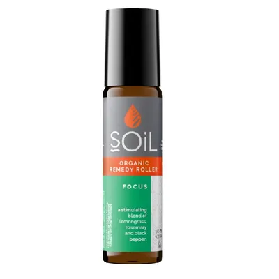 ROLL-ON FOCUS CU ULEIURI ESENTIALE PURE ORGANICE ECOCERT 10ML SOIL