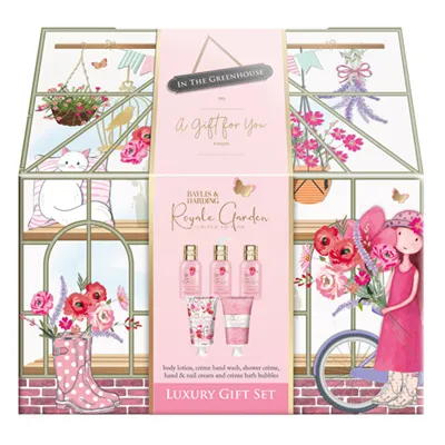 Set de îngrijire pentru corp și mâini Royale Garden, 5 piese, Baylis & Harding