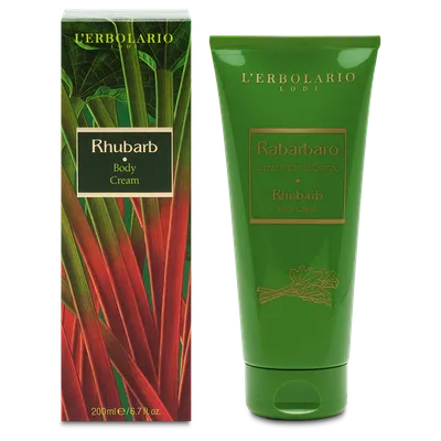 L'Erbolario Crema de corp Rhubarb, 200ml