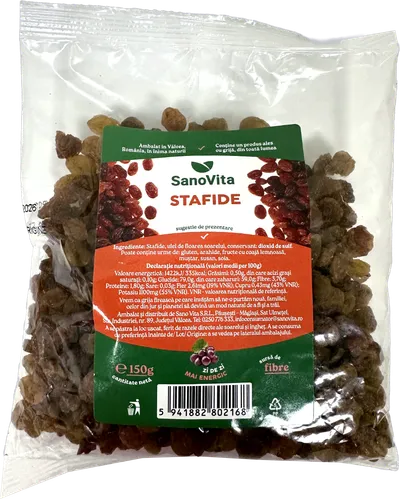 Stafide, 150g, SanoVita