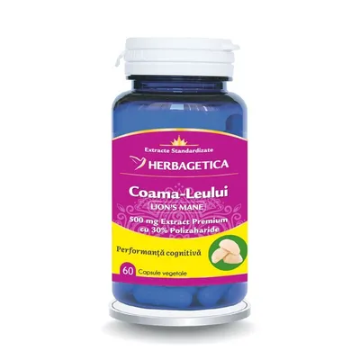 COAMA LEULUI LION'S MANE 60 CAPSULE HERBAGETICA