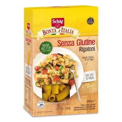Paste fara gluten Rigatoni, 500g, Schar