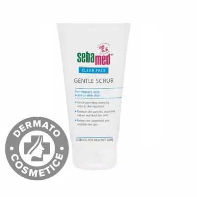 Scrub delicat pentru ten acneic Clear Face, 150ml, Sebamed