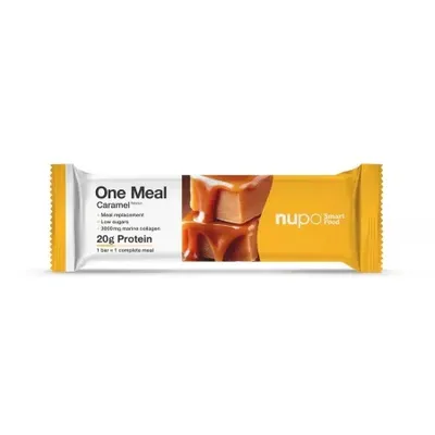 Baton cu aroma de caramel One Meal, 60 g, Nupo