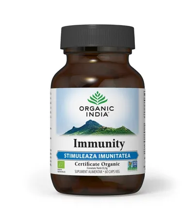 ORGANIC INDIA IMMUNITY STIMULEAZA IMUNITATEA BIO 60 CAPSULE