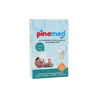 PINEMED SCUTEC BEBE CU PUNGA COLECTARE URINA 5-11 KG M 2 BUCATI