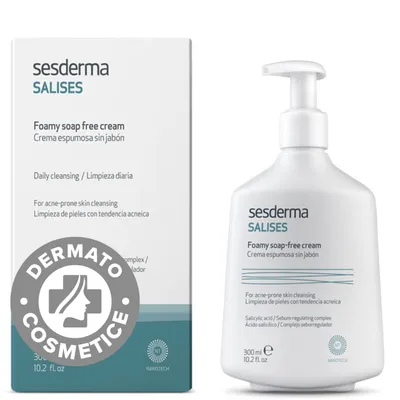 Crema pentru curatare fara sapun Salises, 300ml, Sesderma