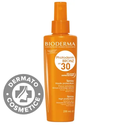 Spray fotoprotectie SPF 30 Photoderm Bronz, 200ml, Bioderma