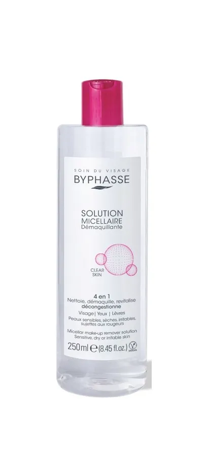 Solutie micelara demachianta pentru ten sensibil / uscat sau iritat, 250ml, Byhasse