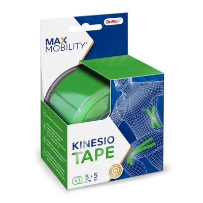 Dr. Max Banda Kinesiology Verde 5cm x 5m, 1 bucata