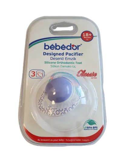 Suzeta ortodontica din silicon pentru +18 luni 193, 1 bucata, Bebe D' Or