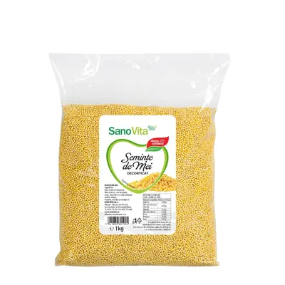 Seminte de mei decorticat, 1 kg, SanoVita