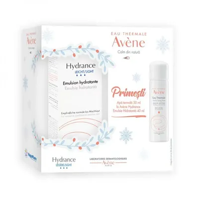 Pachet Hydrance Emulsie Legere hidratanta, 40ml + Apa termala, 50ml Gratuit, Avene